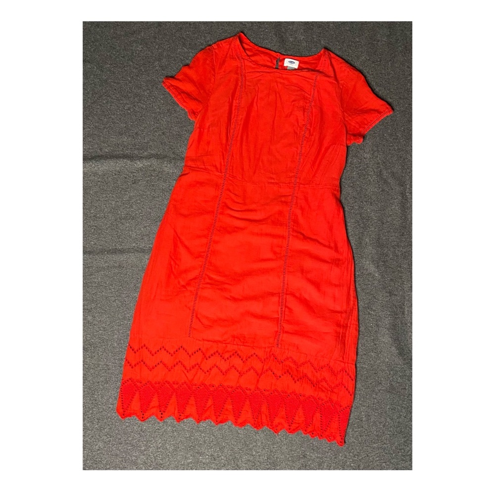 Vibrant red 100% cotton dress